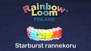 Rainbow Loom Band ohje - Starburst rannekoru