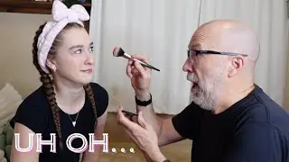 DAD does my MAKEUP!