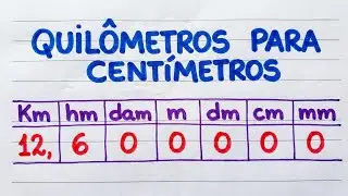 Como Converter km em cm