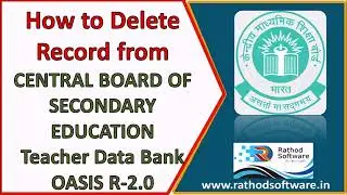 SARAS CBSE Teacher Data Bank OASIS UPDATION 2023