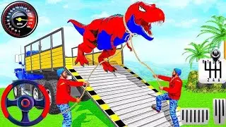 Wild dino transport truck game 3D - Animal Transport Cargo Truck 2024 - Android Gameplay