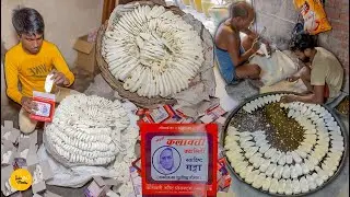 Kannauj Style Desi Gatta Sweets Factory Making l Kannauj Street Food