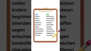 Synonyme  A2 - B2￼ #deutsch #lernen #viral #viralvideo #viralshorts
