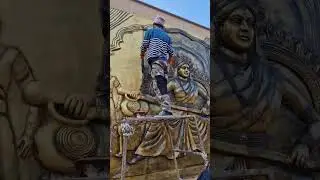 ​Jhansi Ki Rani Wall Art at Badkhal Lake Faridabad #faridabad #wallart #jhansikirani #indianartwork