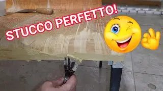 COME RESTAURARE, RIPARARE CON STUCCO PER LEGNO E VERNICIARE UNA PANCA DA GIARDINO