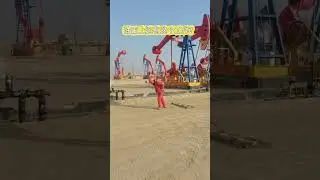 Oil well inspector, pumping unit oil extraction #oilfieldservices #petroleum #oil #oilwell #drilling