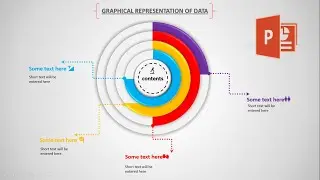 stunning power point Infographic design using concentric circles!!