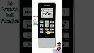 Hitachi Ac Remote Full Function || hitachi ac remote control setting #hitachi #ac #remote