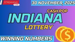 Indiana Cash Pop Lottery Results For - 30 Nov, 2025 - Morning - CA$H 5 - Powerball - Mega Millions