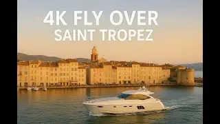 4K Fly over View of Saint-Tropez | C&ocirc;te d&rsquo;Azur Drone Footage | Relax & Travel Inspiration