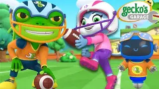 Football Fun Day 🏈 | Gecko's Garage | Trucks For Children | Cartoons For Kids