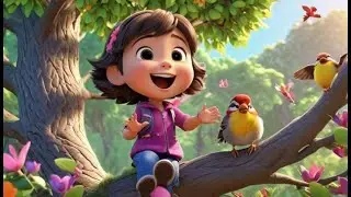 Little Finch Morning Leaf Song | English Nursery Rhyme | Kids Songs | Baby Music