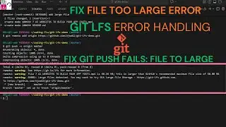 Как исправить ошибку загрузки файла в GIT (FILE TOO LARGE) || LFS FIX