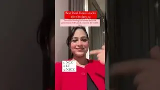 Best real estate stocks after budget 24 #shortvideo #instagram #trending #real #reels #reel #shorts￼