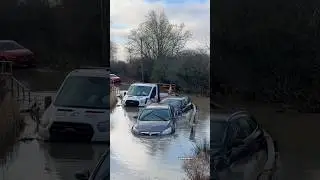 3 Fails At Once&hellip;😭😳 #FloodedEngines #Crazy #CarFails #StormGoretti #unbelievable #UKWinter #WOW