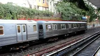 BMT Subway: Manhattan bound R68A (Q) Express passes Cortelyou Road
