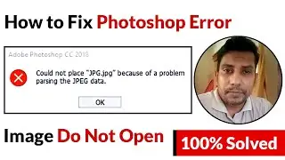 How to fix Could not complete your request because of a problem parsing the Jpeg data