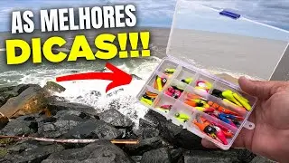 DICAS - PESCA com MICRO JUMPING JIG nas PEDRAS - PEGA MUITO!!!