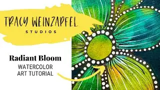 Radiant Bloom (Beginner Watercolor Art Tutorial)