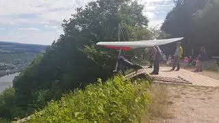 Hang gliding - Aeros Discus 14 C launch