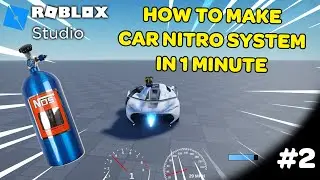 How to make a Car NITRO (NOS) System in Roblox Studio in 1 minute | A-CHASSIS #2 by HazDev