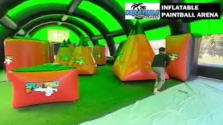 Inflatable Paintball Arena With Bunkers