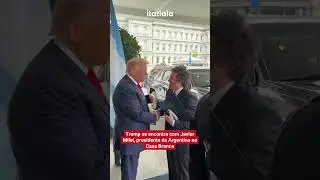 DONALD TRUMP RECEBE JAVIER MILEI, PRESIDENTE DA ARGENTINA, NA CASA BRANCA