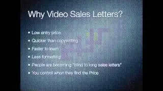 Easy Video Sales letters sample