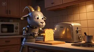 🤖🐐 Mary Had a Robot Goat | Futuristic Nursery Rhyme for Kids 🚀🎶