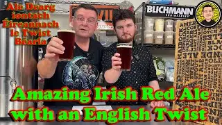 Reviewing our Irish Red Ale with Rye and Toasted Caraway seeds with an English Twist