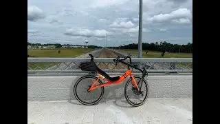 Cruzbike S40 - Crossing New I10 Overpass Bike Lane, Diamondhead MS,  25Sep25