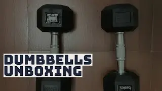 Affordable Home Gym Equipment? Amazon Basics Rubber Hex Dumbbells Unboxing #amazonbasics