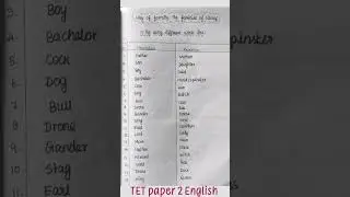 TET paper 2 English