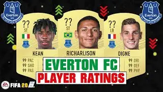 FIFA 20 | EVERTON FC PLAYER RATINGS 😳🔥| FT. RICHARLISON, KEAN, DIGNE... etc