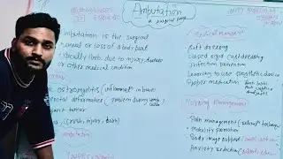 Topic - AMPUTATION| Cause, level| Medical management| Nursing Management #msn