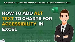 Add alt text to Charts for Accessibility in Excel | Excel Course in Hindi #exceltutorial