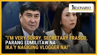 FULL: Tulfo grills Frasco over self-promotion: 'Parang nagiging vlogger na'