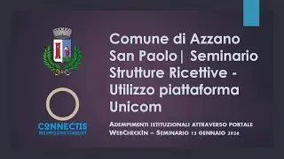 Comune di Azzano San Paolo - Seminario Utilizzo Unicom - 13/01/26