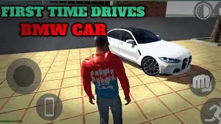 BMW Car Drives First Time In Indian Bike Driving 3D Game #videos #video 