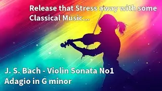 🎵🎵 [BGM] Classical Music - An Evening with Bach - Violin Sonata No1 Adagio in G minor