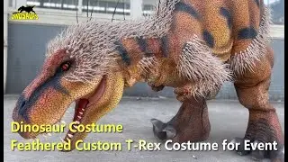 Feathered Custom T-Rex Costume for Event | Dinosaur Costume