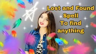 LOST AND FOUND SPELL-spell book-MAGIC SPELL-LAW OF ATTRACTION APOORVA SHARMA #lostfound