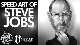Steve Jobs Caricature - SPEED ART - Black and White Study