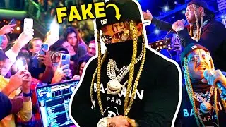 PRETENDING TO BE 6IX9INE WITH BODYGUARDS (PERFORMED AND MOBBED BY FANS) | Giné