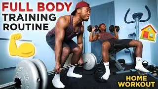 4 Day Training Routine at Home for Beginners (Dumbbells)