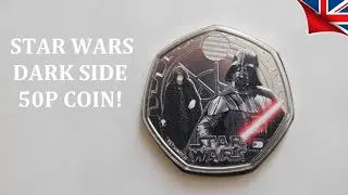 Star Wars Dark Side (Darth Vader & Emperor Palpatine) 50p Coin! #50PCOIN #50PENCE