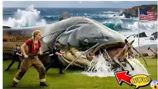 Brave Rescue Team Saves a Mother Kangaroo from a Giant River Monster! 🦘🐟