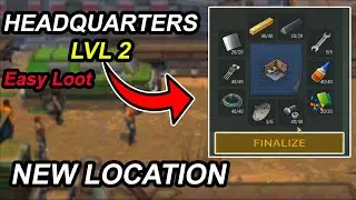 HEADQUARTERS LVL 2 / New Location / Easy Loot / Wall LVL 2 #ldoe #lastdayonearth