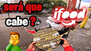 CONSIGO LEVAR UMA  PIZZA NO BAULETO ?  ( IFOOD )