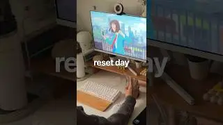 productive reset days 🧺 #desksetup #room #reset #vlog